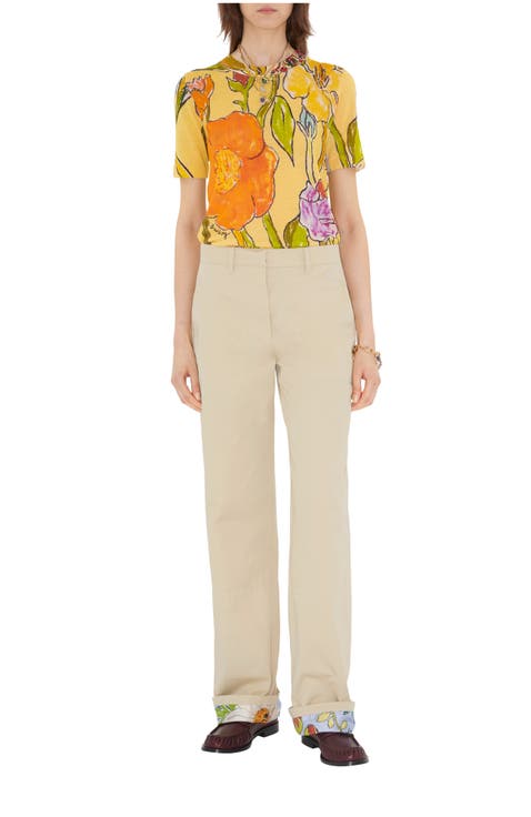 Highgrove Turn-up Cotton Trousers