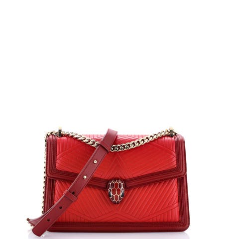Serpenti Forever Shoulder Bag Quilted Leather Small