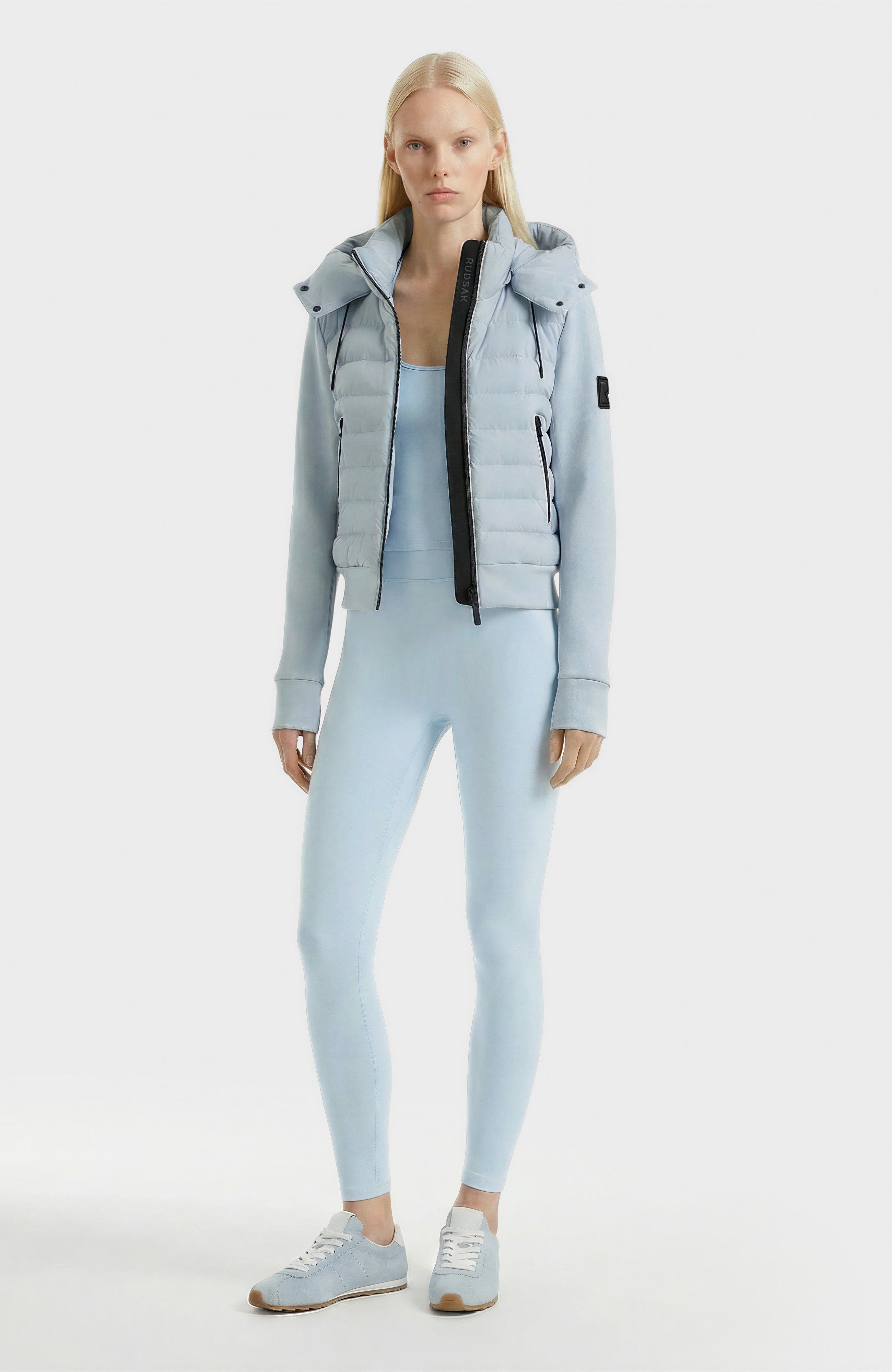 Cassa Light Down & Neoprene Crop Jacket - image 4