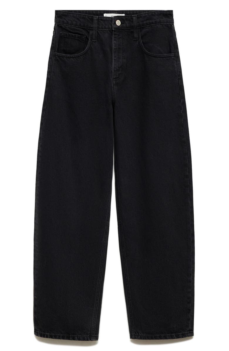 MANGO High Waist Slouchy Barrel Jeans, Alternate, color,