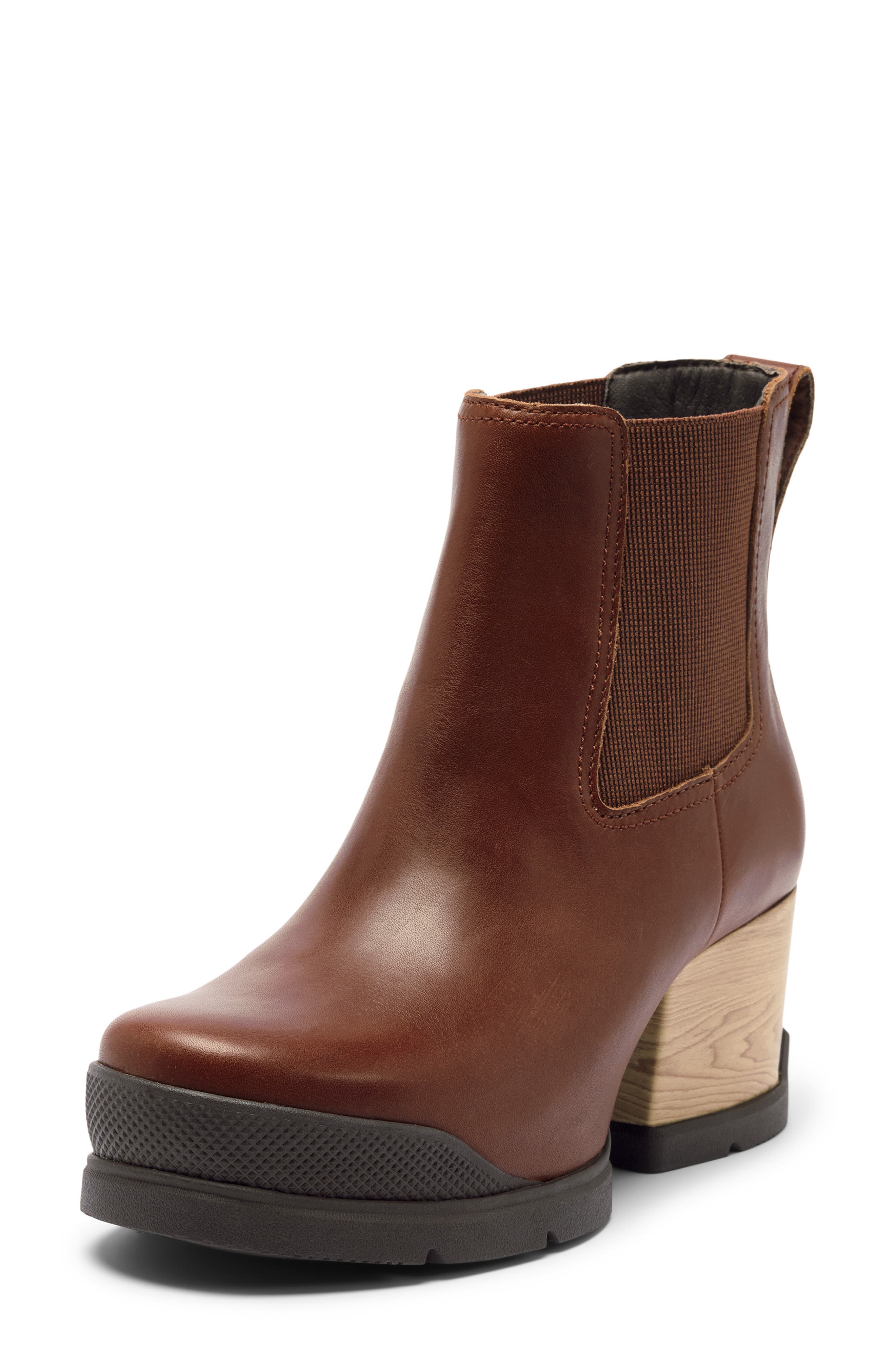Roam'n™ Chelsea Platform Boot, Alternate, color, DARK AUBURN/ BLACKENED BROWN