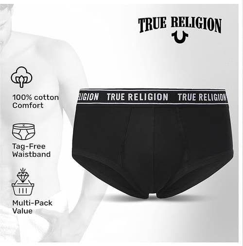 True Religion Briefs Soft Cotton Underwear Pack Of 5 In Multi