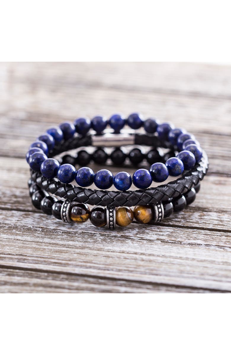 Steve Madden Trio Bracelet Set, Alternate, color, 