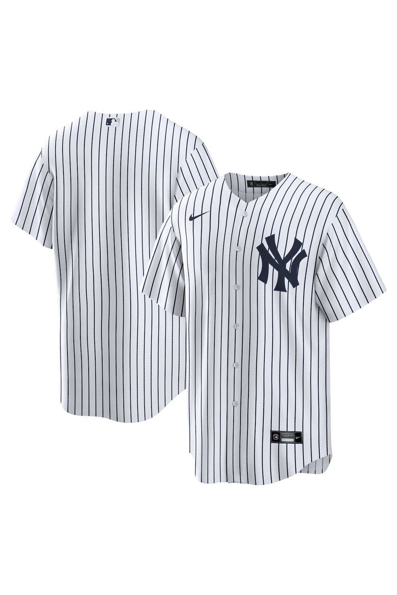 Men's Nike White New York Yankees Home Blank Replica Jersey, Main, color, WHITE