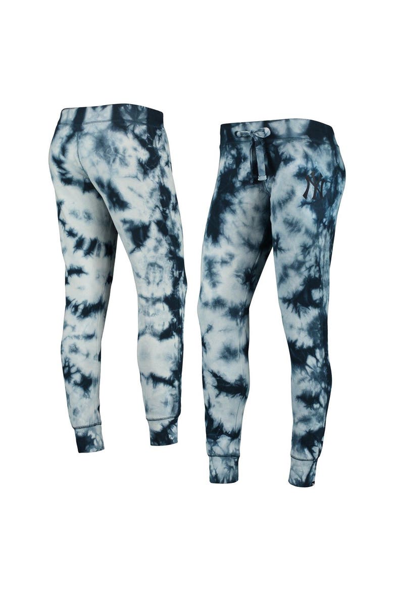 Women's New Era Navy New York Yankees Tie-Dye Jogger Pants, Alternate, color, Navy