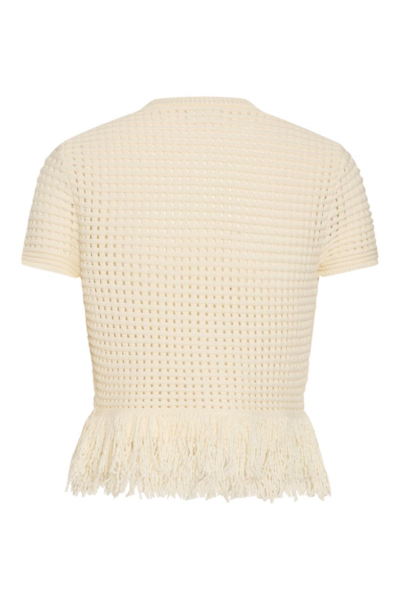 Open Stitch Fringe Cardigan, Alternate, color, OFF WHITE