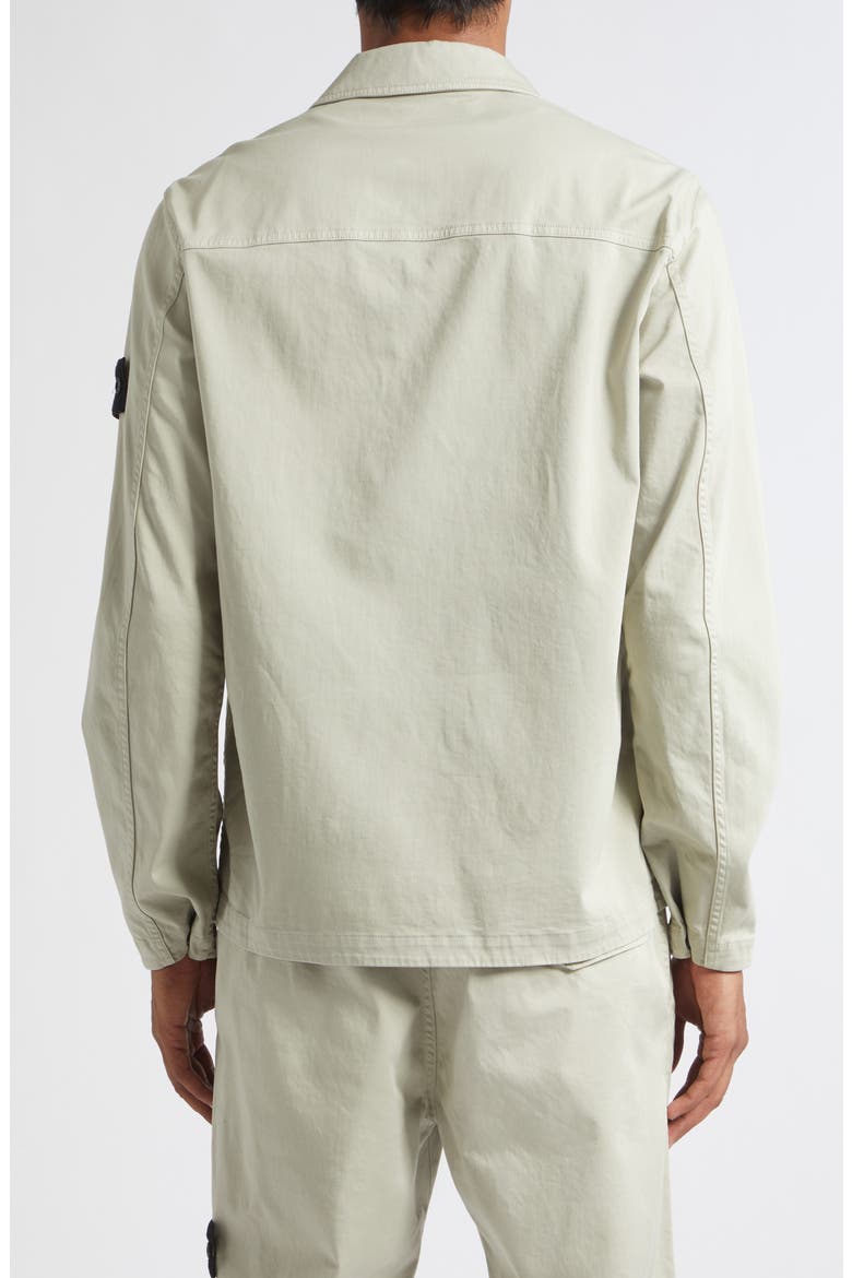 Stretch Cotton Overshirt, Alternate, color, V0095 SAND