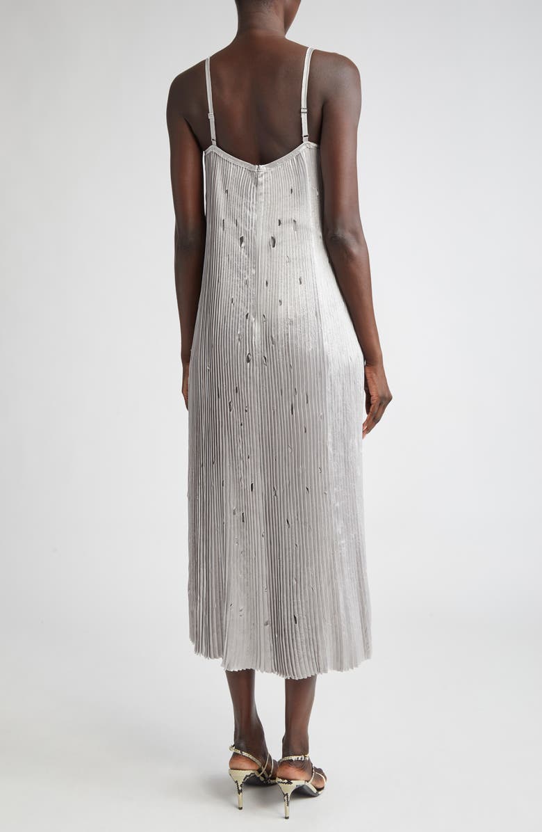 Jason Wu Collection Pleated Crinkled Satin Slipdress, Alternate, color, 