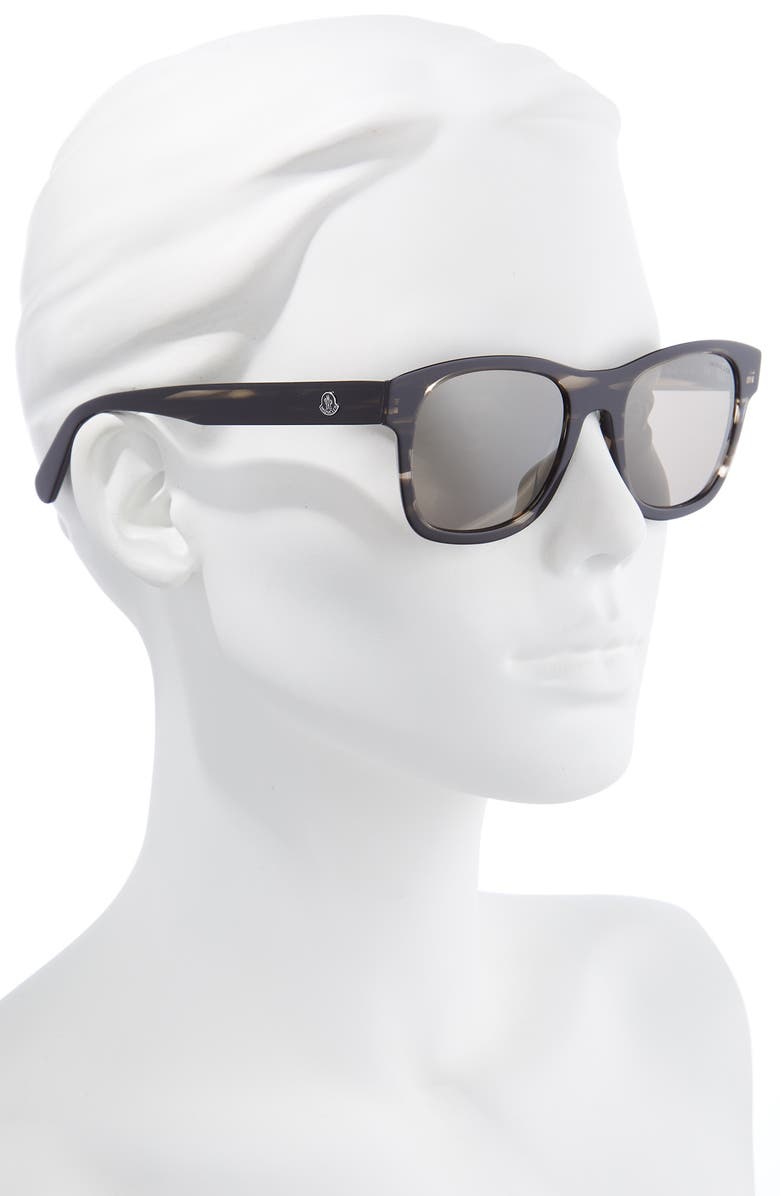 Moncler 53mm Square Sunglasses, Alternate, color, 