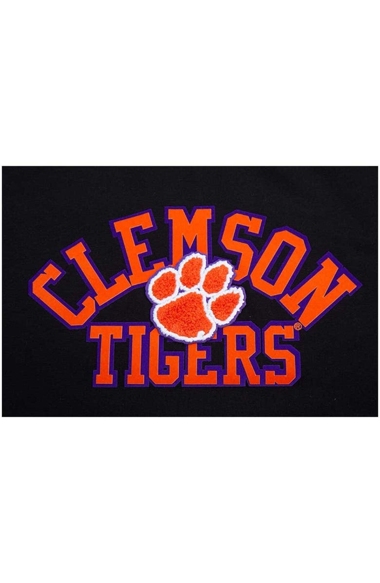 PRO STANDARD Women's Pro Standard Black Clemson Tigers Classic Three-Hit Boxy Cropped T-Shirt, Alternate, color, Black