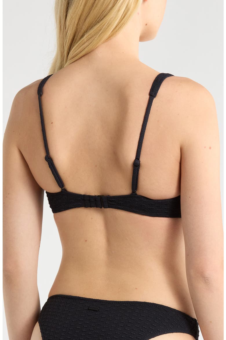 Haleiwa Bralette Bikini Top, Alternate, color, ANTHRACITE