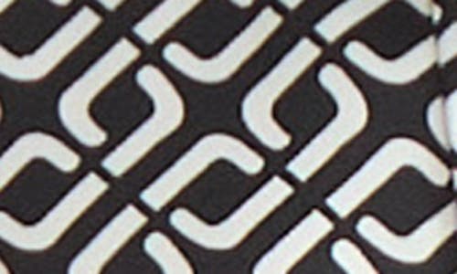 Kasper Print Button-up Shirt In Blue