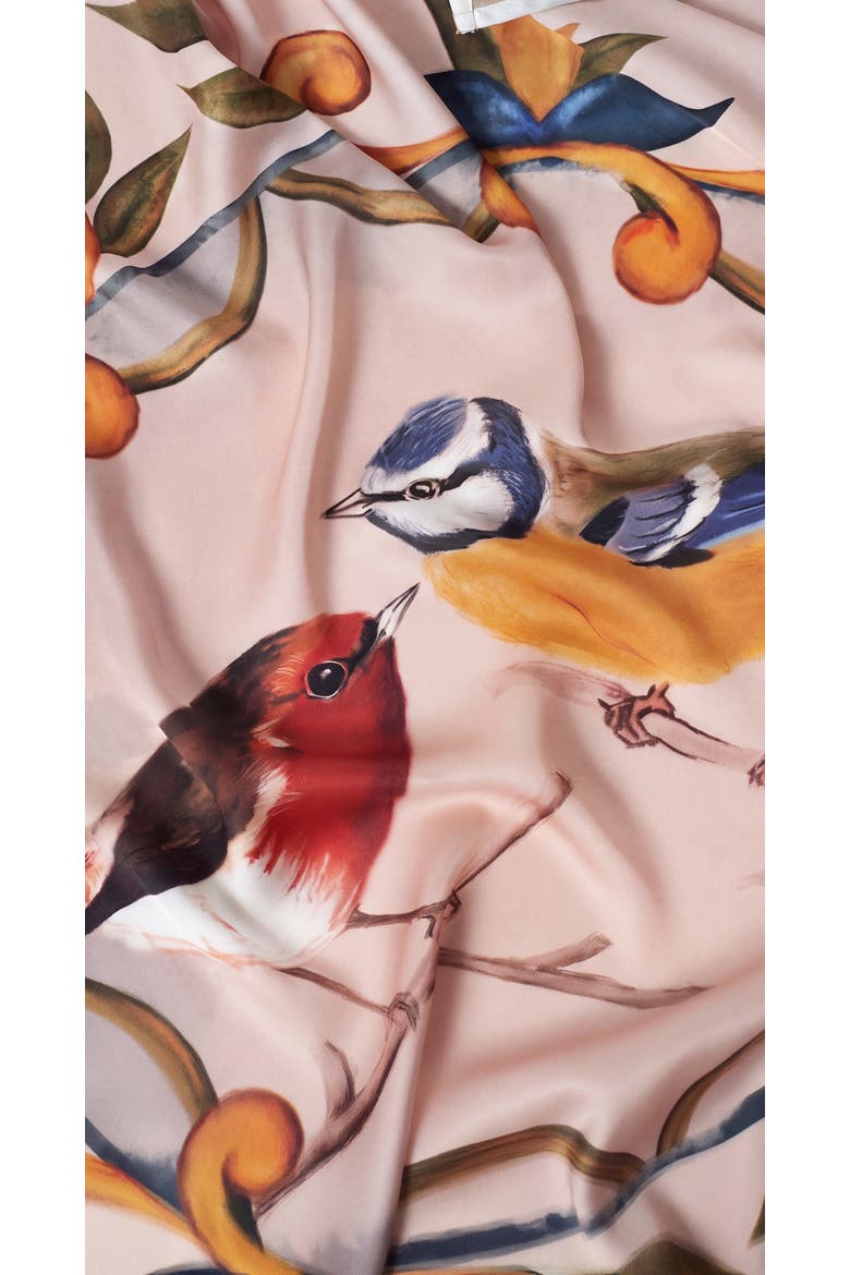 Square Scarf, Alternate, color, Robin