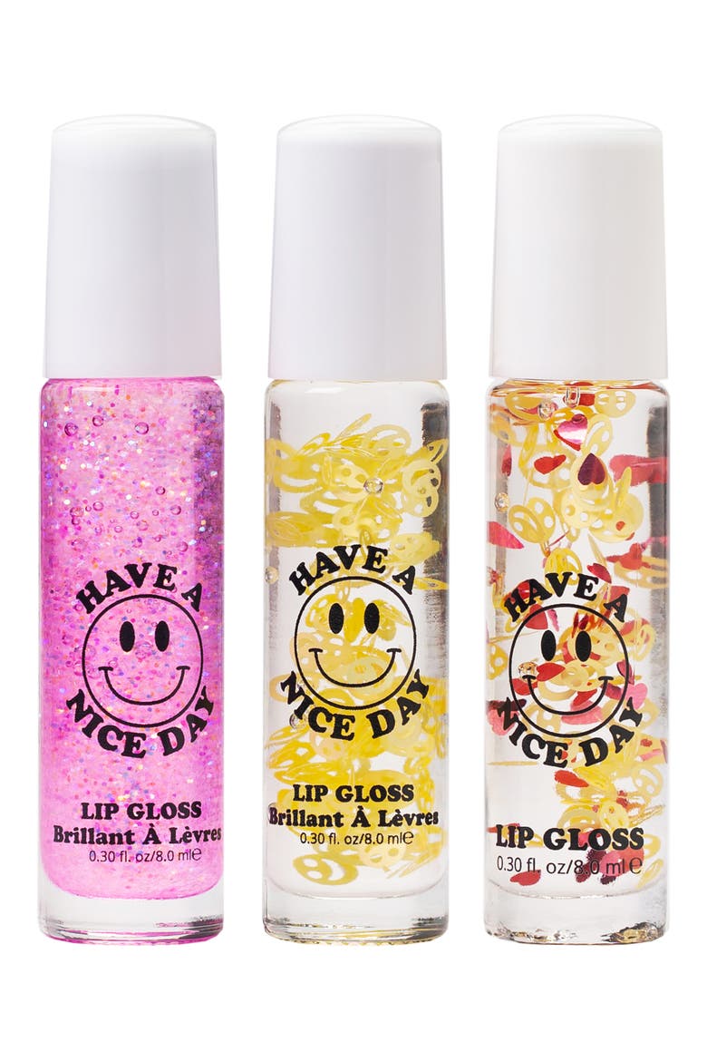 Have A Nice Day Roll-On Lip Gloss Set $16 Value, Main, color, MULTI