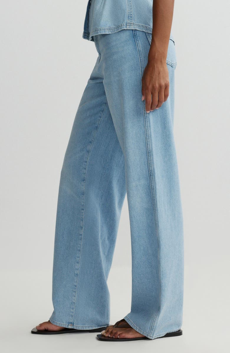 DL1961 Kaylen High Waist Soft Curve Barrel Jeans, Alternate, color, Beachfront Aura