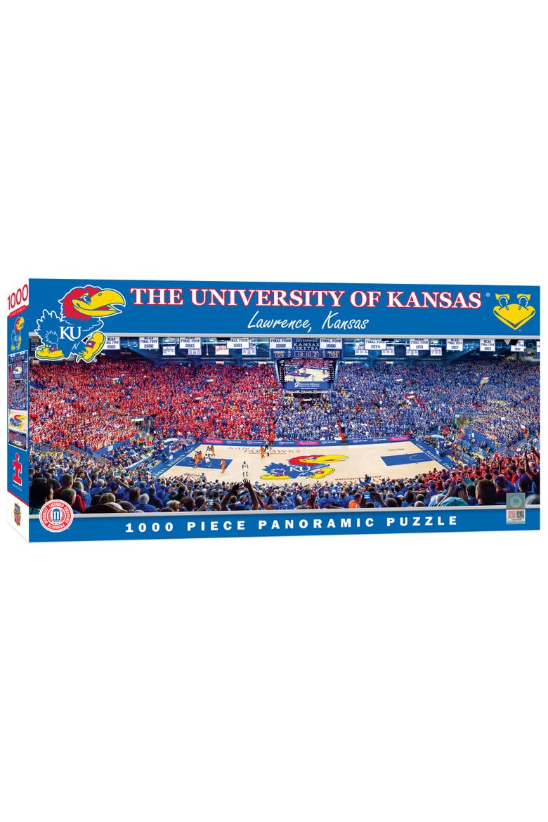 Kansas Jayhawks 1000pc Panoramic Puzzle, Main, color, Multicolor