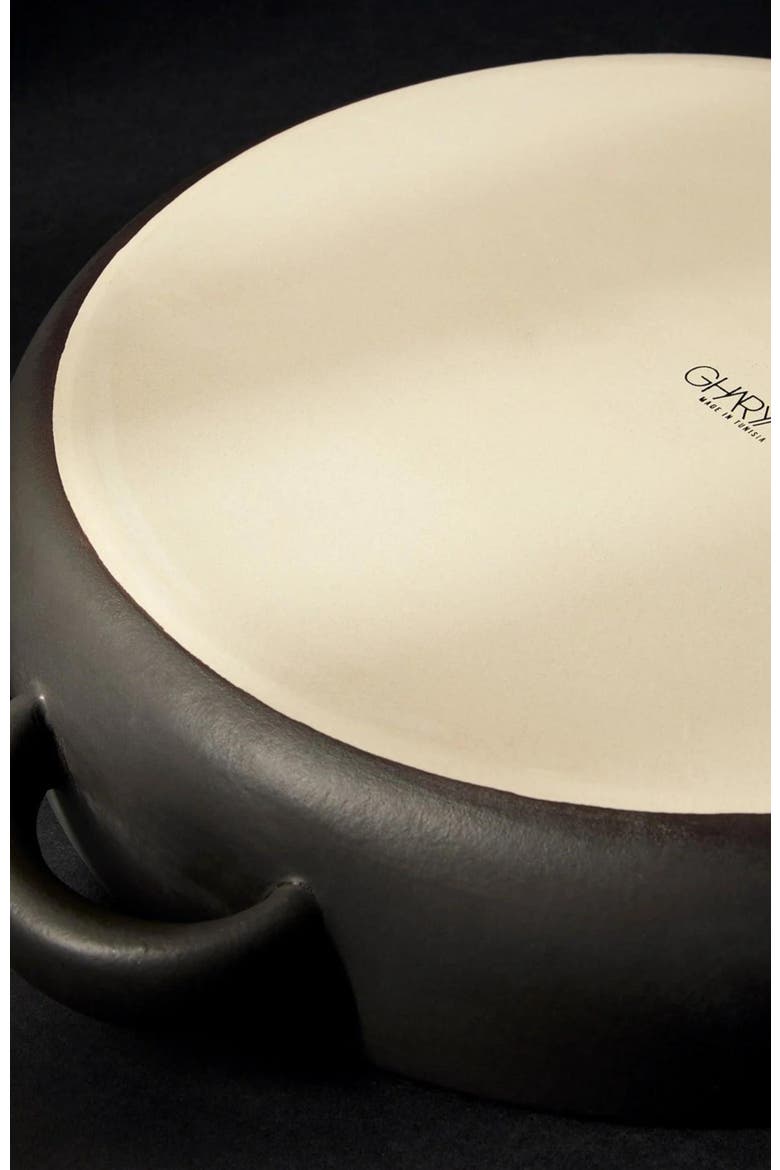 Large Serving Plate With Handles, Alternate, color, Black