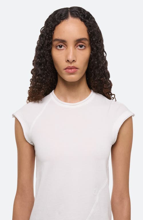 Helmut Lang Twisted Crop Top In White