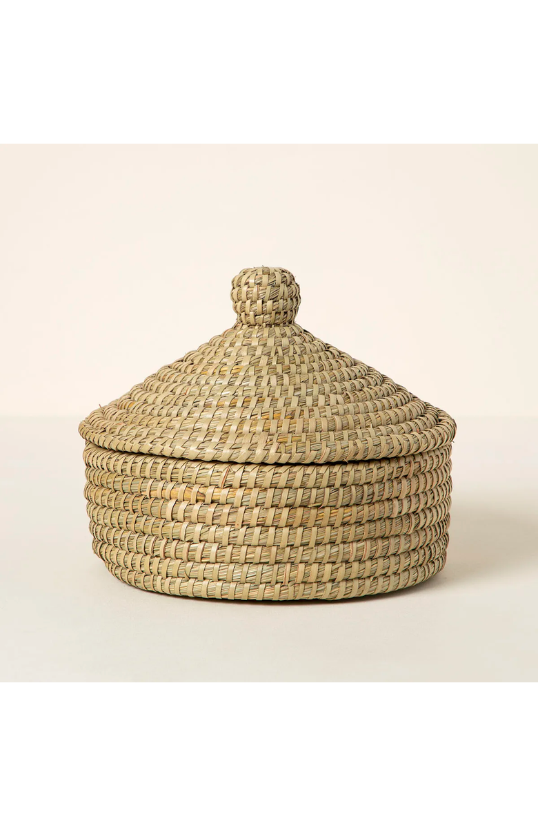 Uncommon Goods Traditional Bread Warming Set with Lid by Serrv International, Alternate, color, Beige