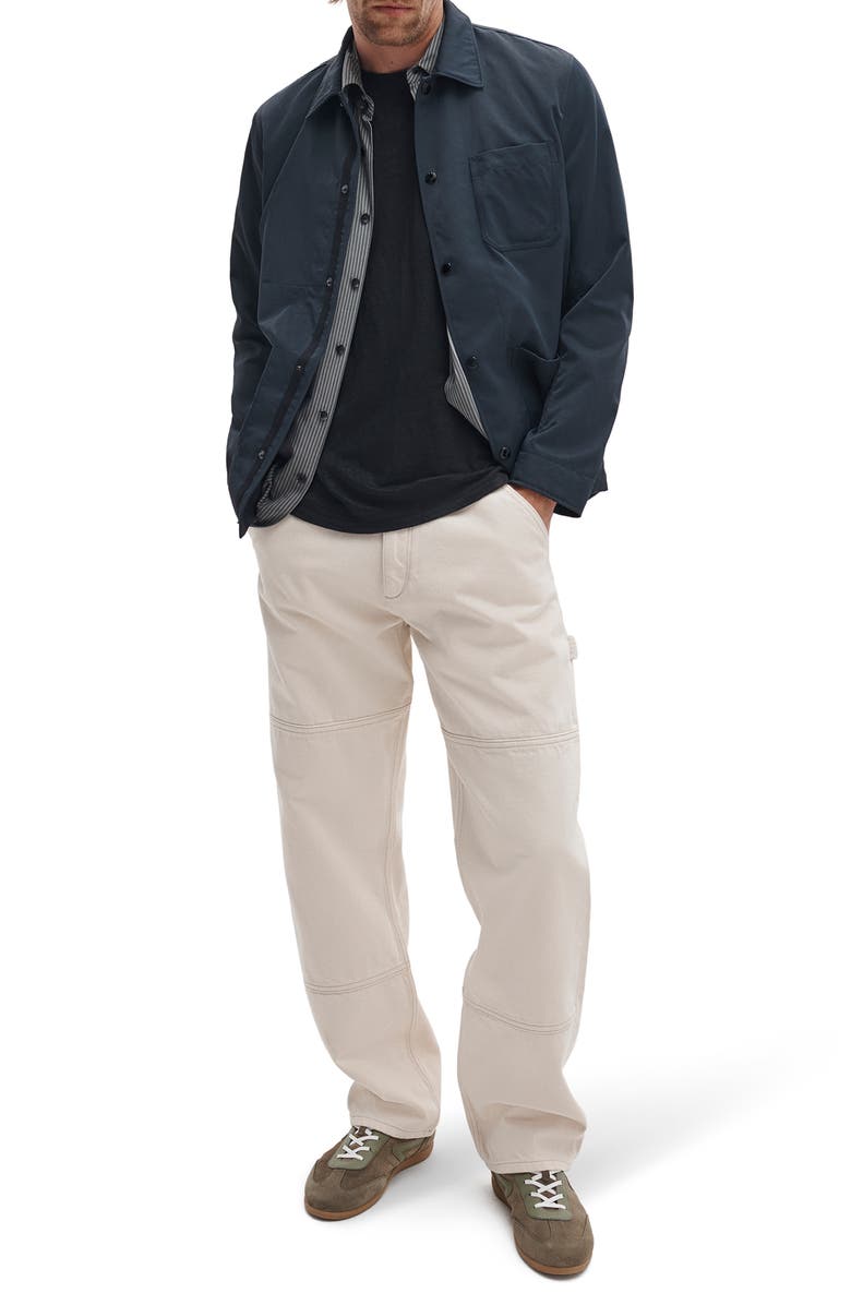 rag & bone Classic Linen T-Shirt, Alternate, color, Black