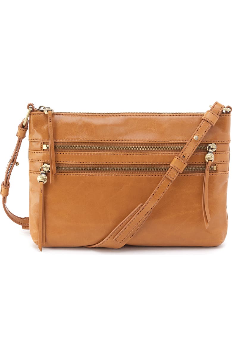 HOBO Billie Leather Crossbody Bag, Main, color, Natural