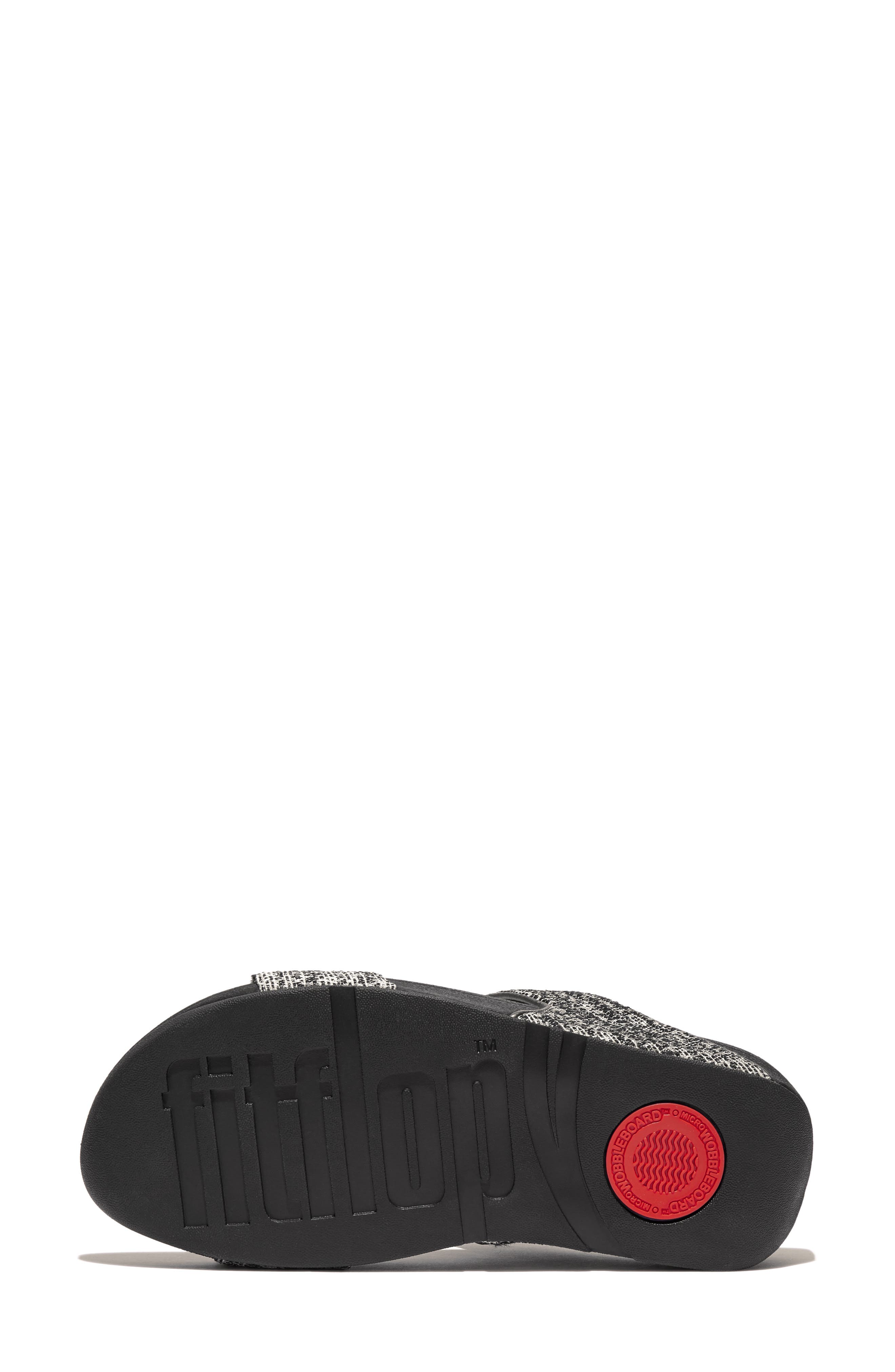 FitFlop Lulu Shimmerweave Platform Slide Sandal, Alternate, color, 