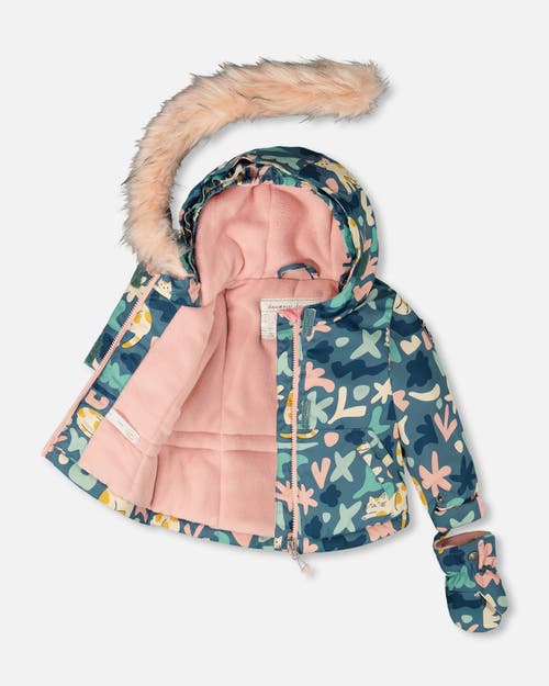 Deux Par Deux Two-piece Play Snowsuit In Pink