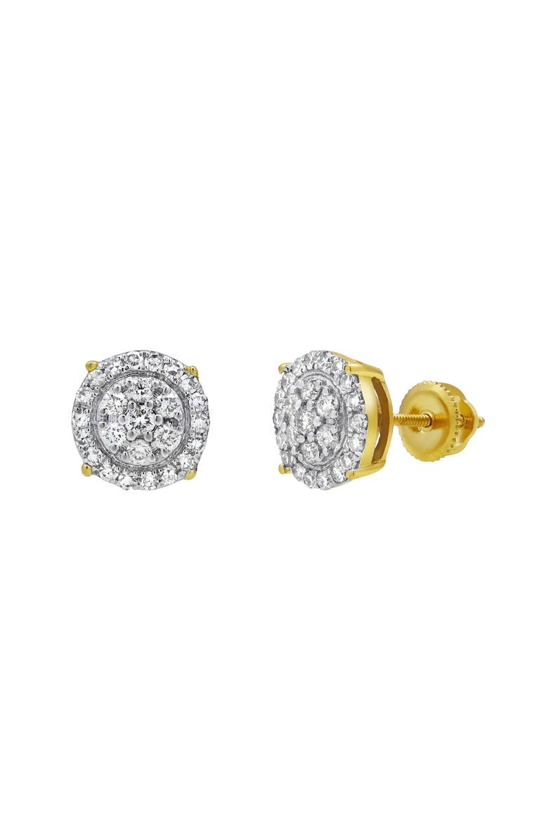 LuvMyJewelry Radiant Helios 14K Yellow Gold Diamond Stud Earrings - 0.5ct., Main, color, 14K Yellow Gold