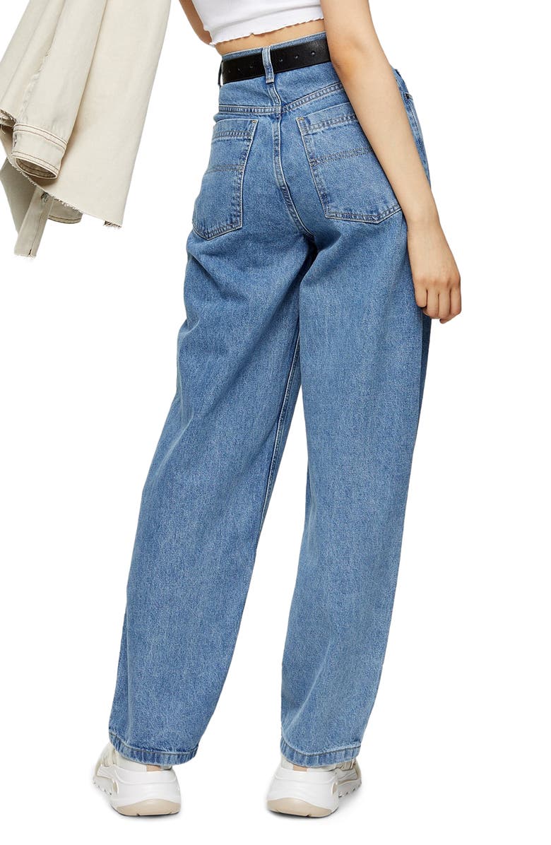 Topshop Straight Leg Baggy Jeans, Alternate, color, 