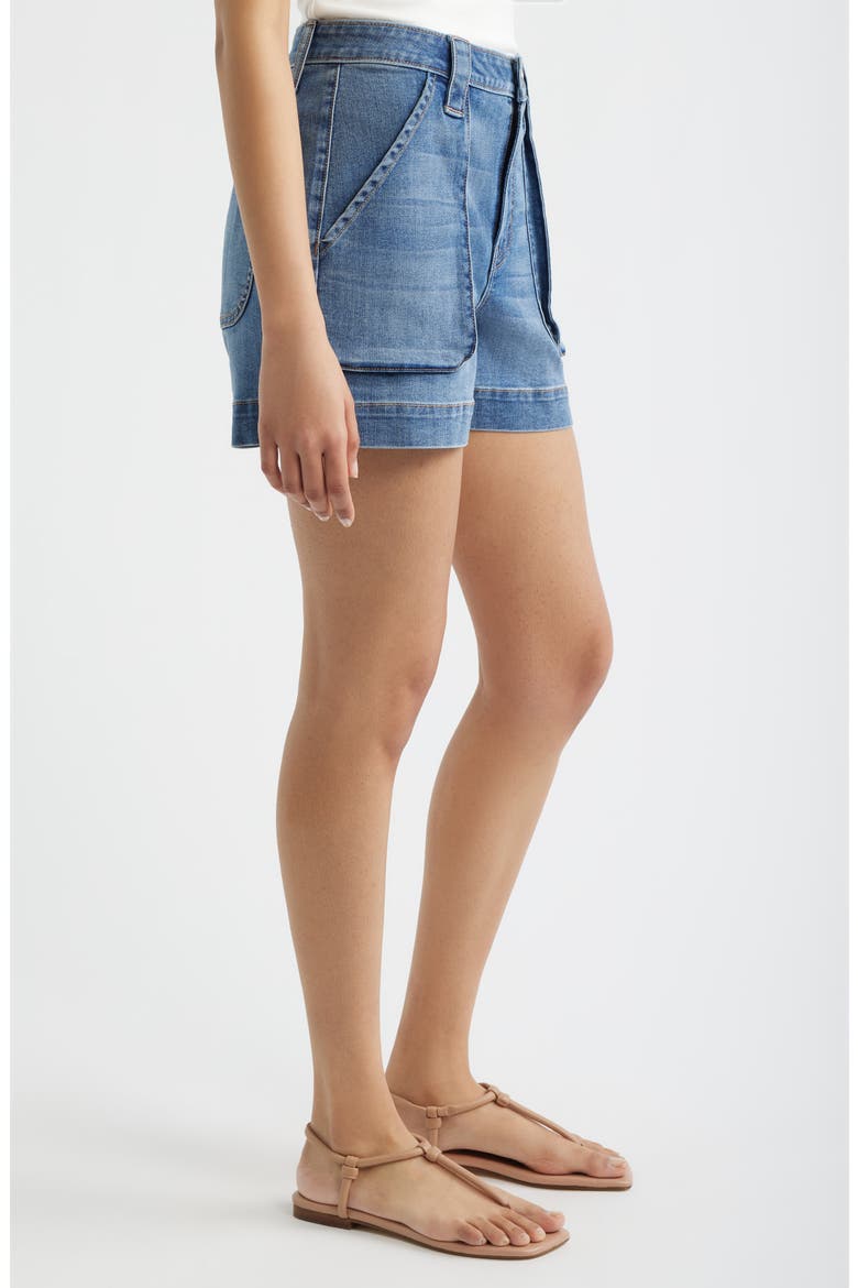 Utility Denim Shorts, Alternate, color, MEDIUM INDIGO