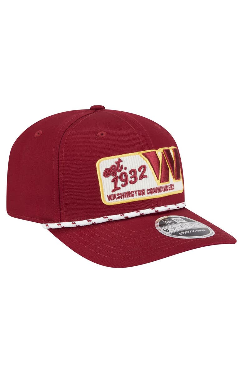New Era Men's New Era Burgundy Washington Commanders Chant 9SEVENTY Stretch-Snap Hat, Alternate, color, Burgundy