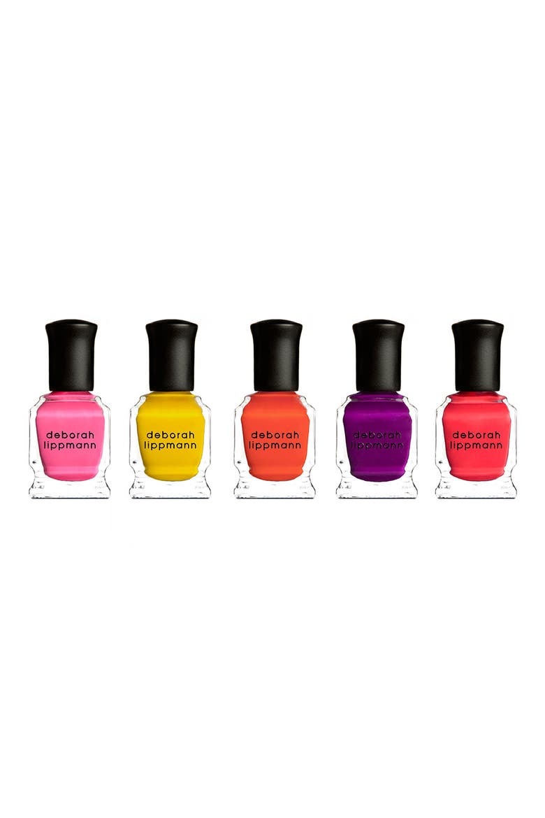 'Run the World (Girls)' Neon Mini Nail Lacquer Set, Main, color, NO COLOR