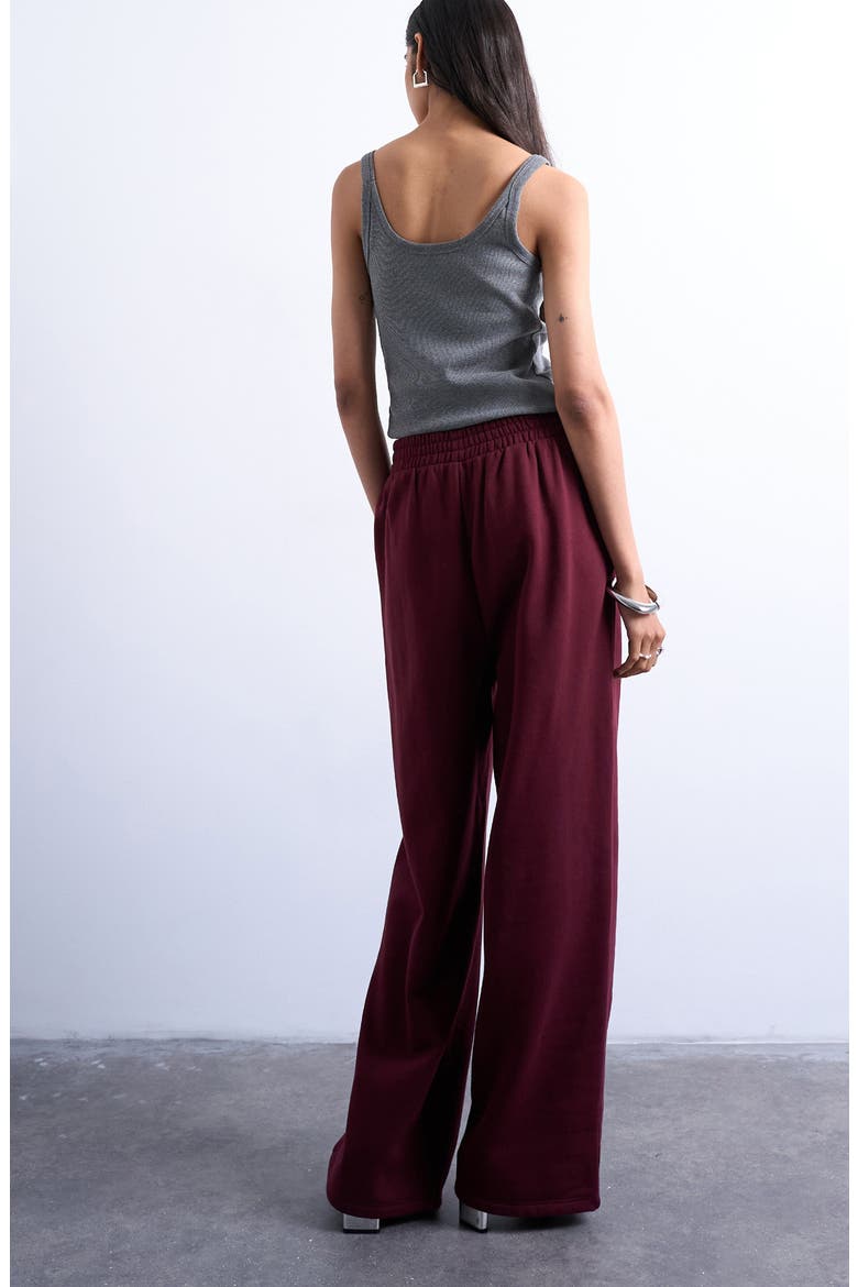 Straight Leg Sweatpants, Alternate, color, BURGUNDY