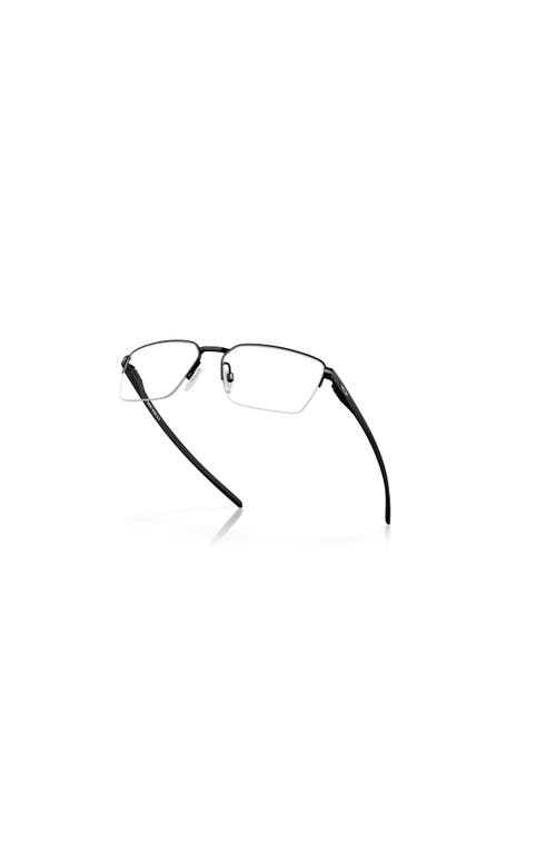 Oakley 56mm Rectangle Optical Glasses In Black