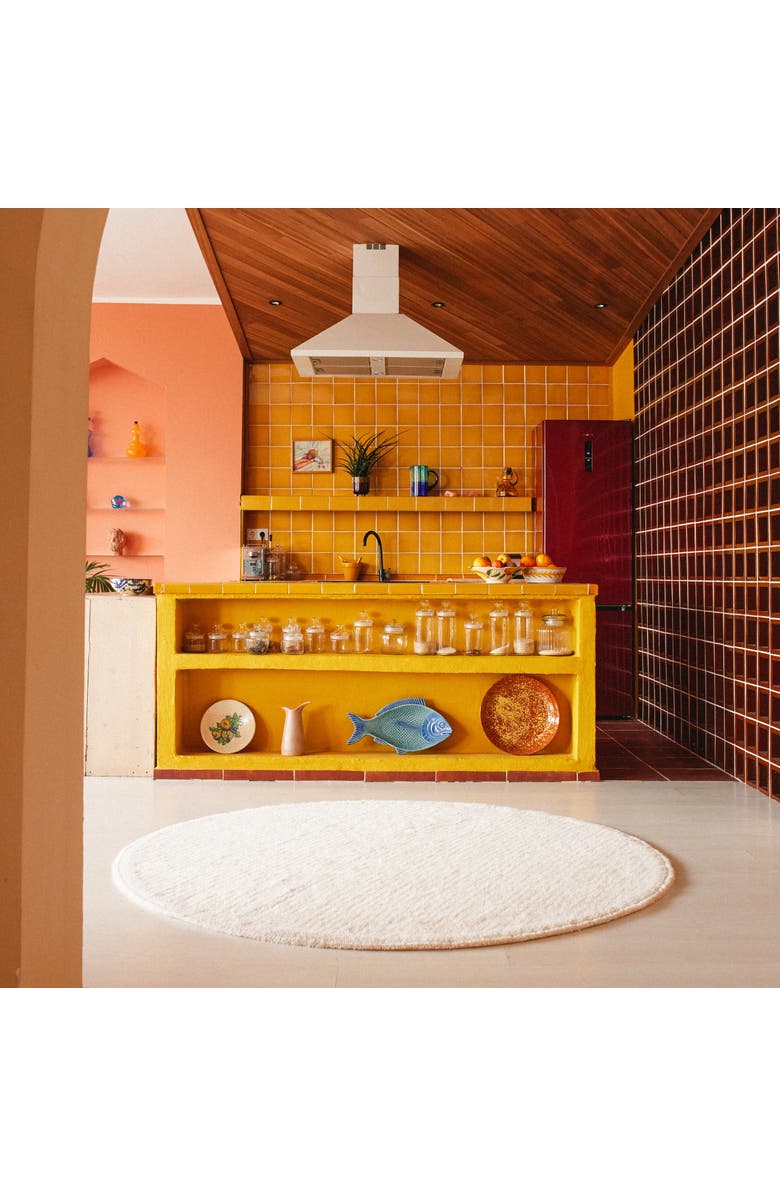 Lorena Canals Woolable rug Rond Natural, Alternate, color, Natural