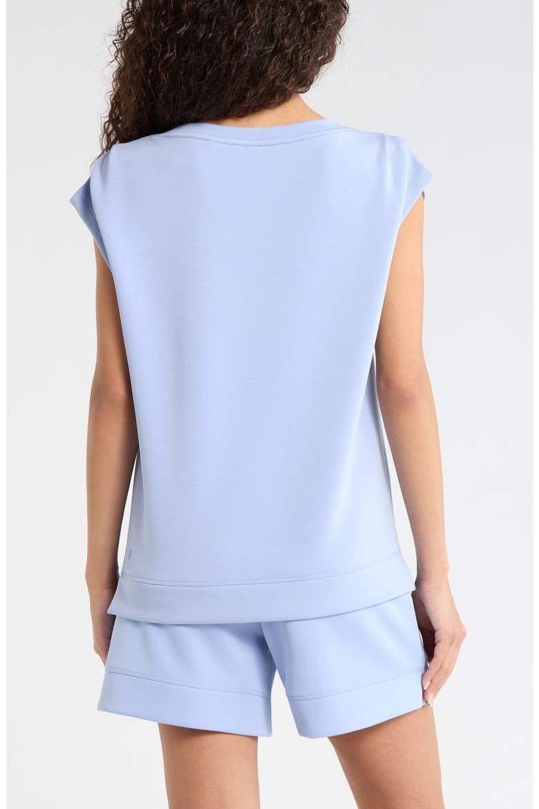 Soft Luxe Knit Gathered Shoulder Top, Alternate, color, BLUE STORK