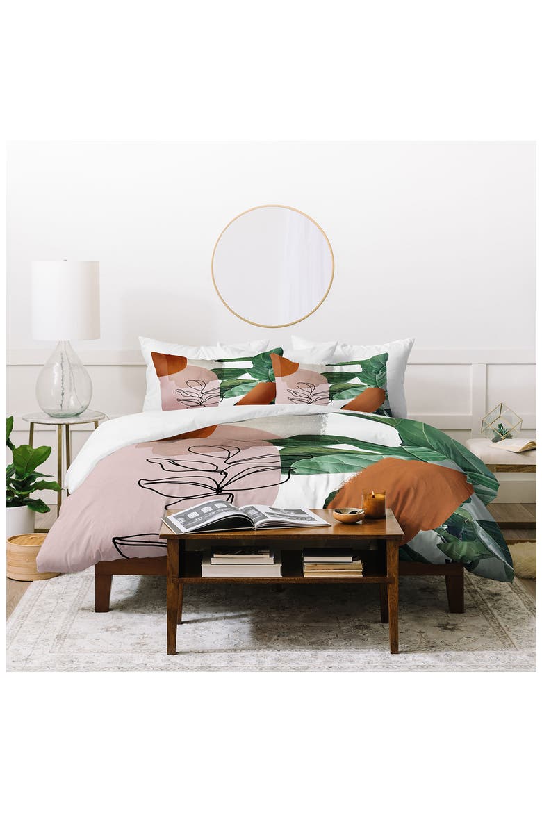 Gale Switzer Simpatico Duvet Cover & Sham Set, Main, color, GREEN