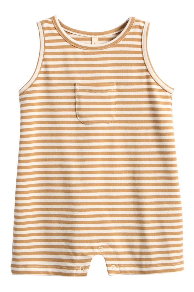 Honey Stretch Cotton Romper, Main, color, HONEY