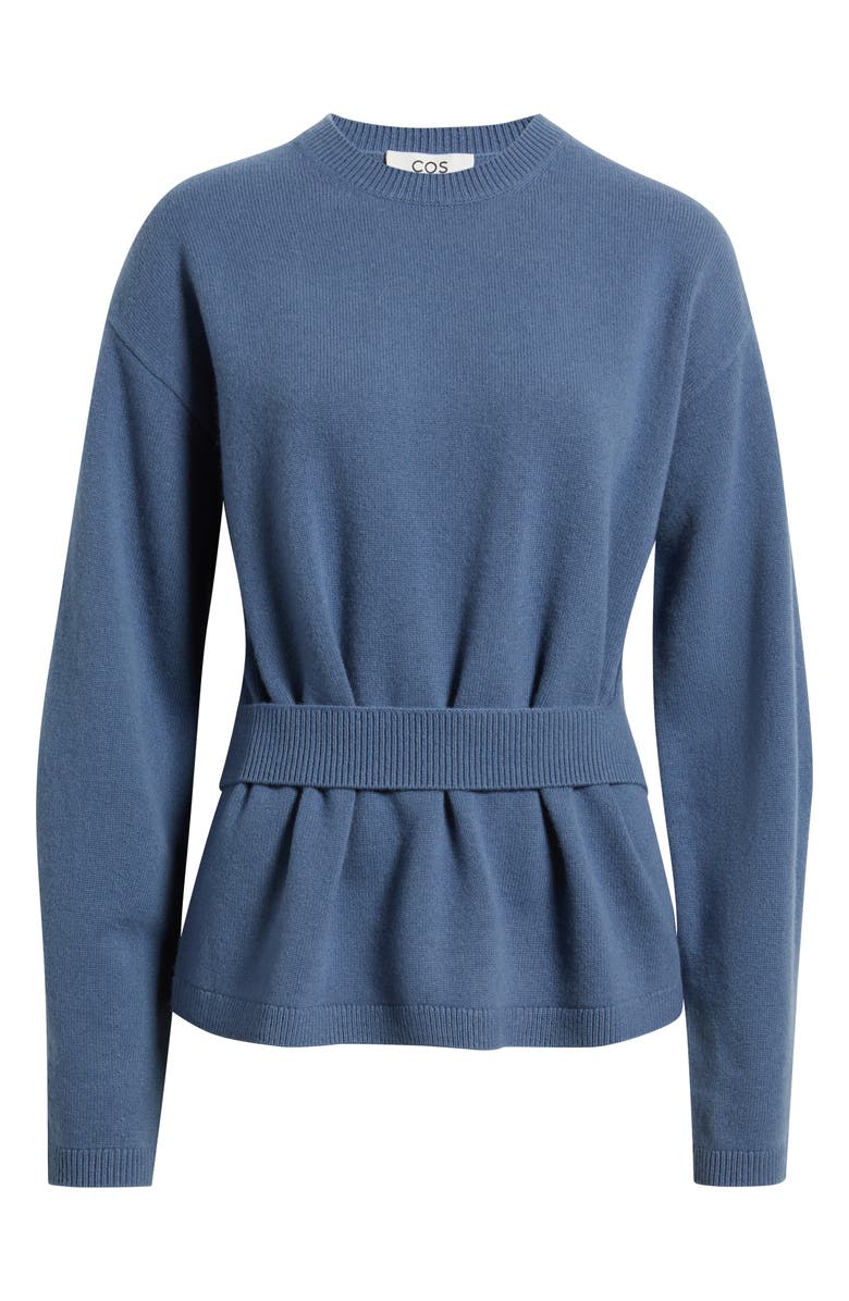 COS Alter Wool Sweater, Main, color, Blue Medium Dusty