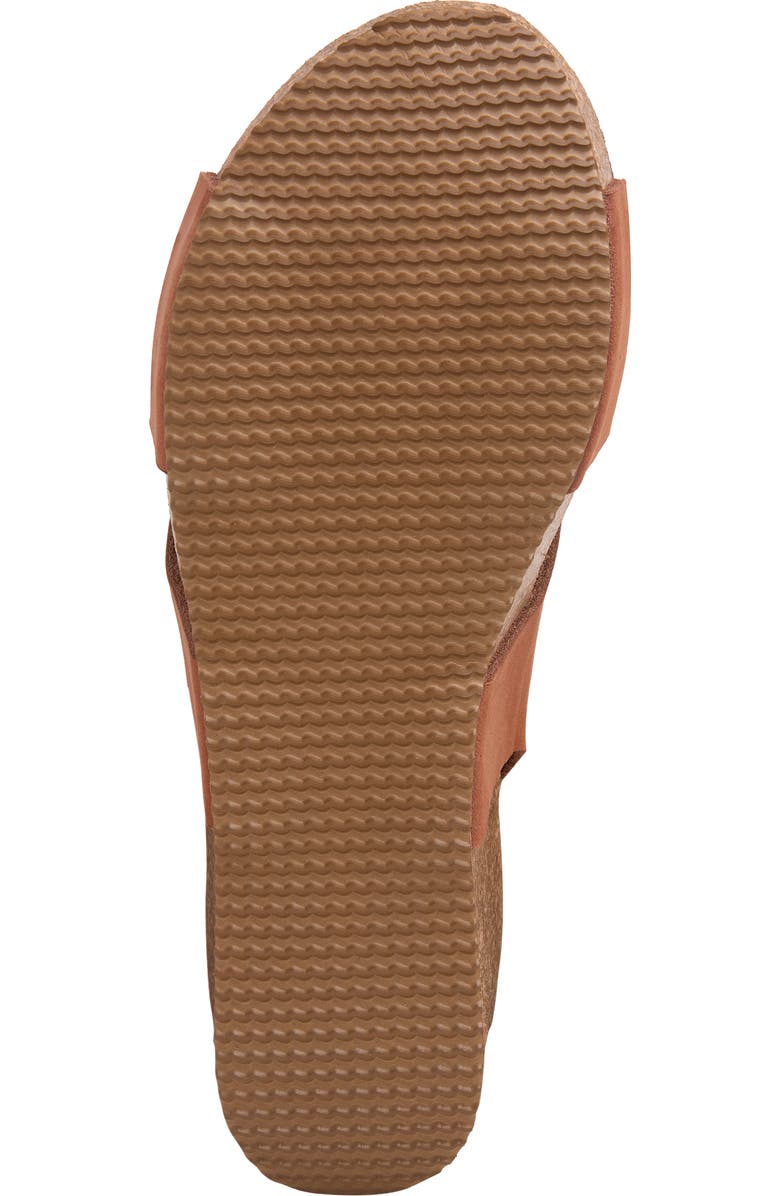 Celtic & Co. Crossover Detail Wedge Sandal, Alternate, color, Tan