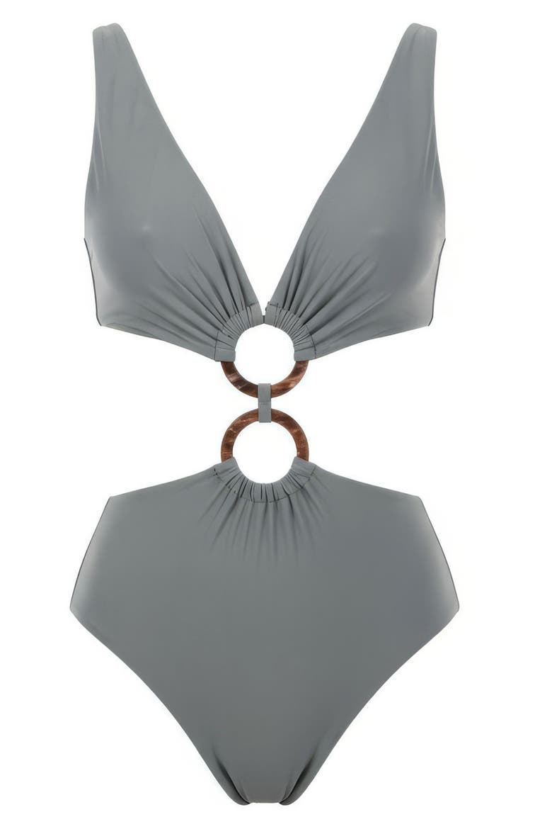 Serenity Danza O-Ring One-Piece Swimsuit, Alternate, color, SERENITY GREEN