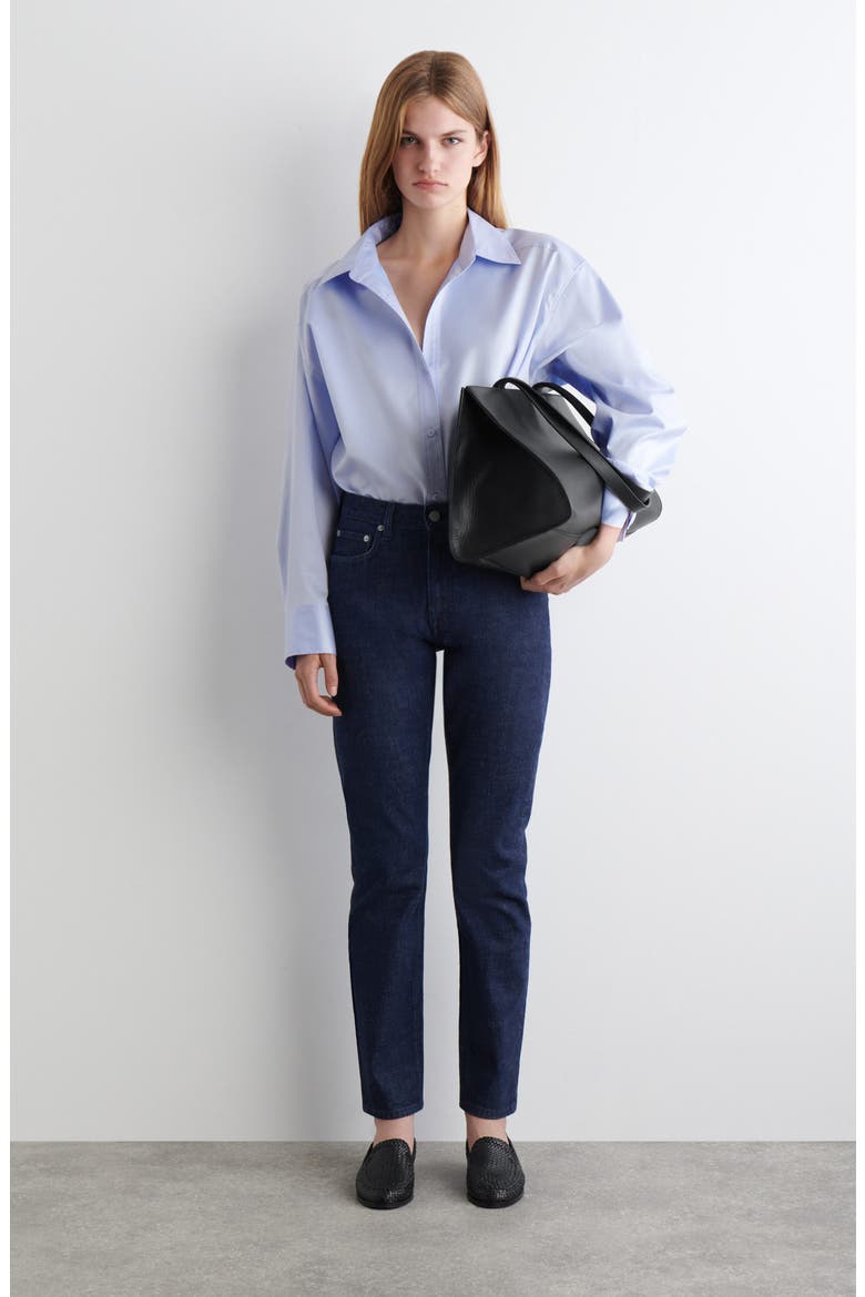 Flute Slim Fit Jeans, Alternate, color, BLUE DARK
