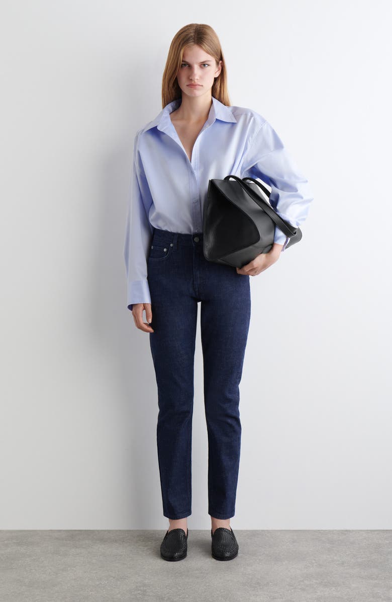 COS Flute Slim Fit Jeans, Alternate, color, Blue Dark