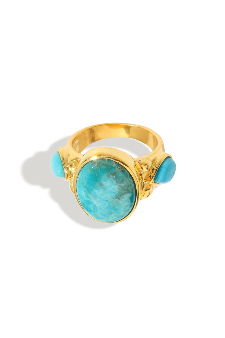 Mohave Turquoise Ring, Alternate, color, BLUE