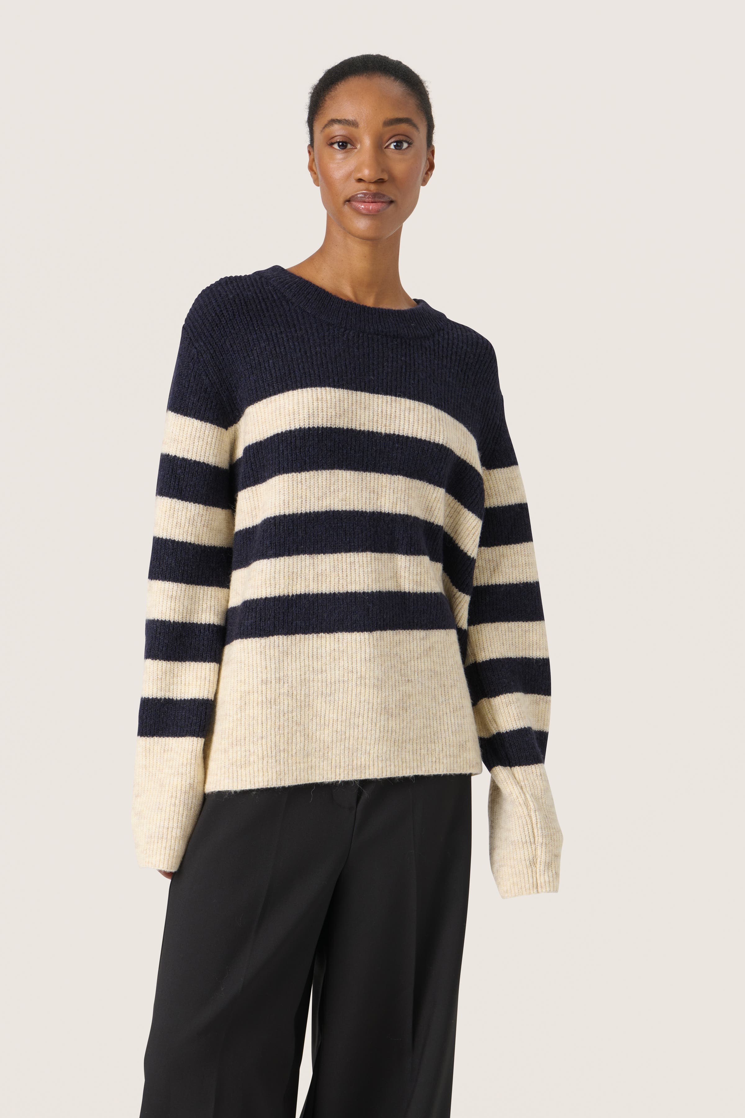 SLSelta Knitted Striped Pullover
