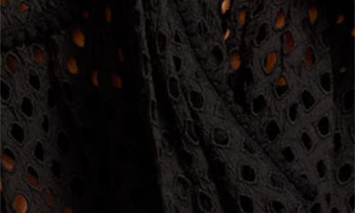 Ramy Brook Caya Eyelet-embroidered Sun Dress Coverup In Black