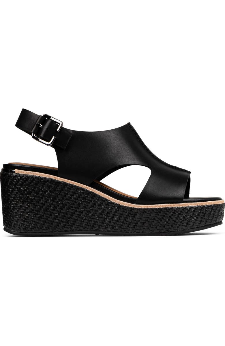 Donald Pliner Aree Wedge Sandal, Alternate, color, Black
