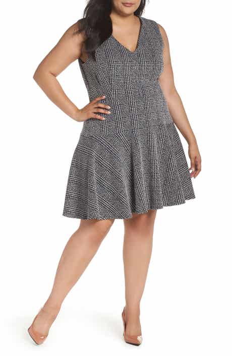 Eliza J Drop Waist Sleeveless Dress