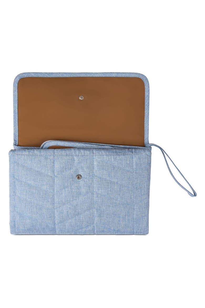 Quilted Diaper Changing Clutch Purse, Alternate, color, Blue