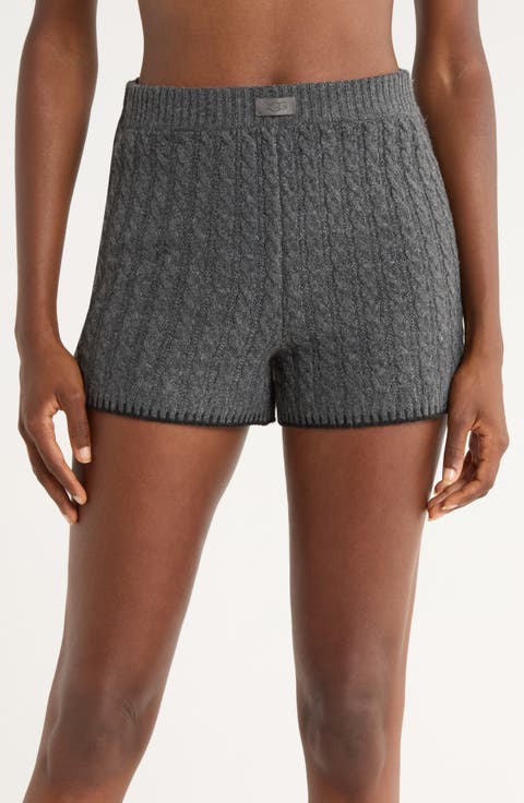 Azriel Cable Sweater Shorts